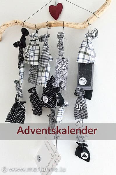 Adventskalender ganz monochrom