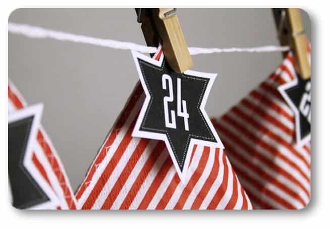 Retro-Touch-Adventskalender + Free Printable !