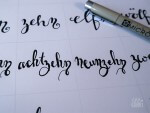 Handlettering Adventskalenderzahlen