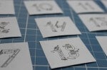 Adventskalender-Zahlen aus Musikinstrumenten und Noten