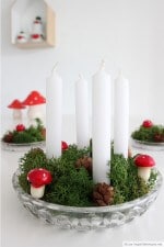 Von drauß‘ vom Walde: Mini-Adventskranz