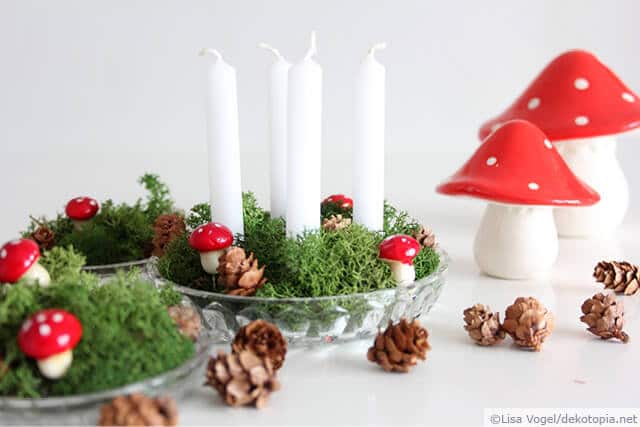 Von drauß‘ vom Walde: Mini-Adventskranz