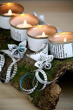 Adventslicht - Natur trifft Upcycling