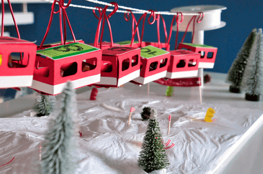 Seilbahn-Wertmarken-Adventskalender