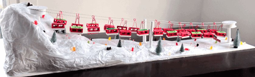 Seilbahn-Wertmarken-Adventskalender