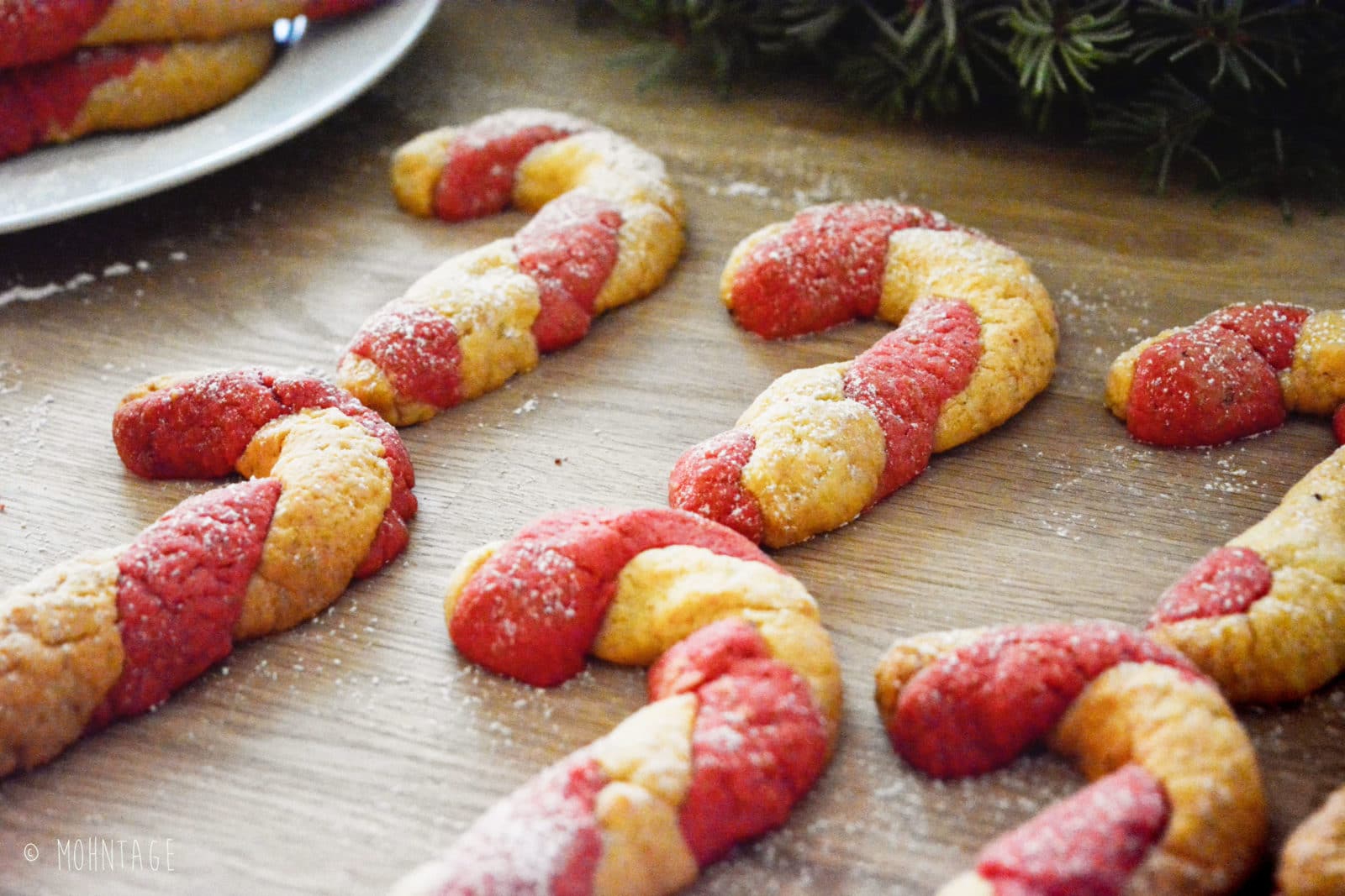 Candy Cane Weihnachtsplätzchen