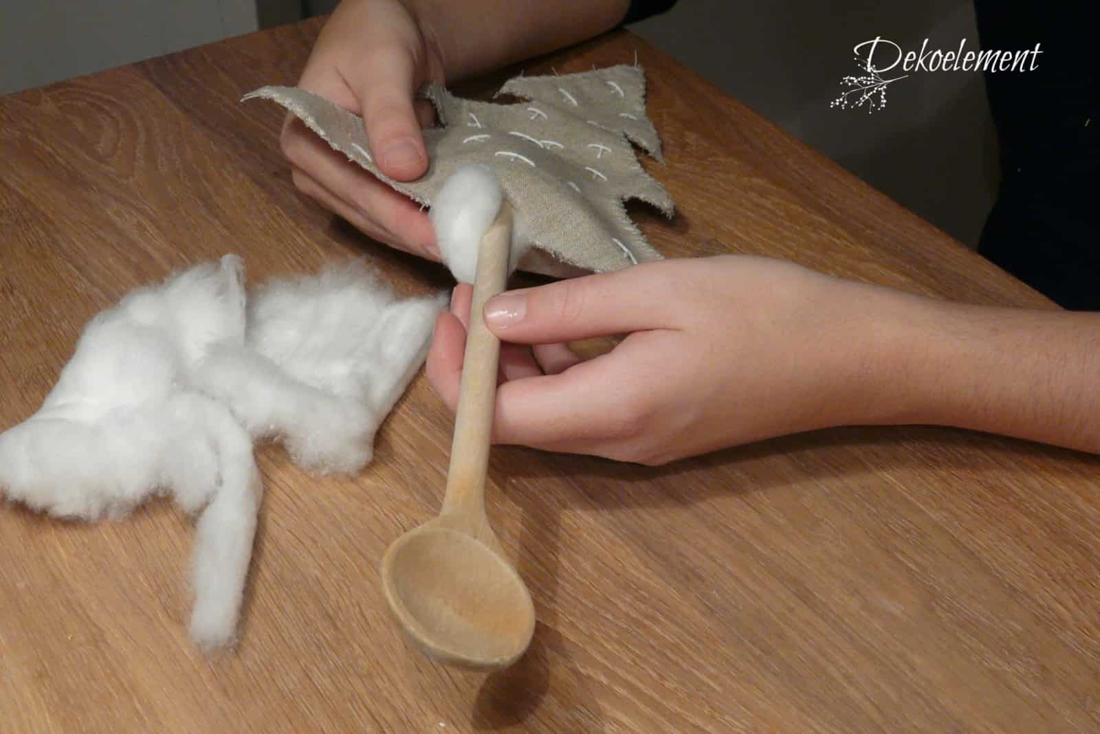 Stoffbäumchen in Dekoschale selber nähen (DIY)
