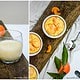 Mandarinen im Doppelpack: Quark-Grieß-Aufläufchen und Mandarinen-Lassi mit Kefir