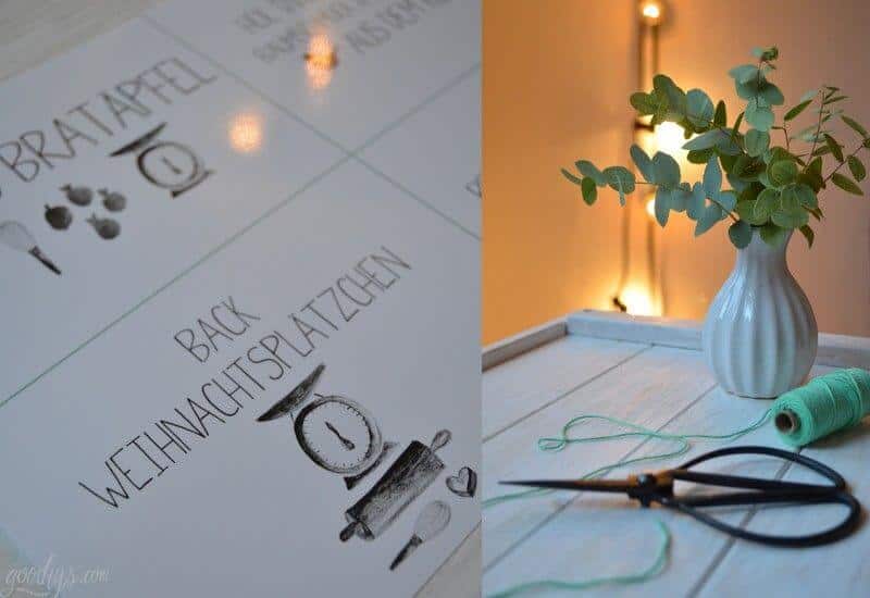 Last Minute Adventskalender – Printable