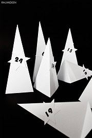 Adventskalender „Tannenbäume“ (mit Druckvorlagen)