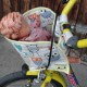 Püppchens Fahrradsitz