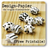 Design-Papier (nicht nur) für Origami-Glückssterne