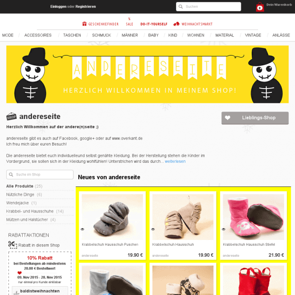 andereseite – mit Liebe und Sorgfalt selbst genäht