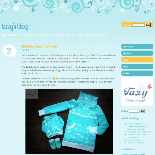 Nähen | Tazy's Blog Nähen | Tazy's Blog