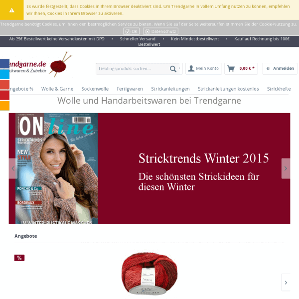 Trendgarne – Wolle kaufen – günstige Handarbeitswaren