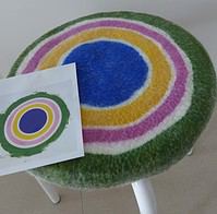 Filzhocker - Lasst Euch inspirieren von Kenneth Noland