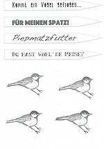Geschenkidee: Vogelfutter freebie