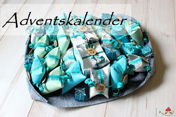 Adventskalender aus Papprollen