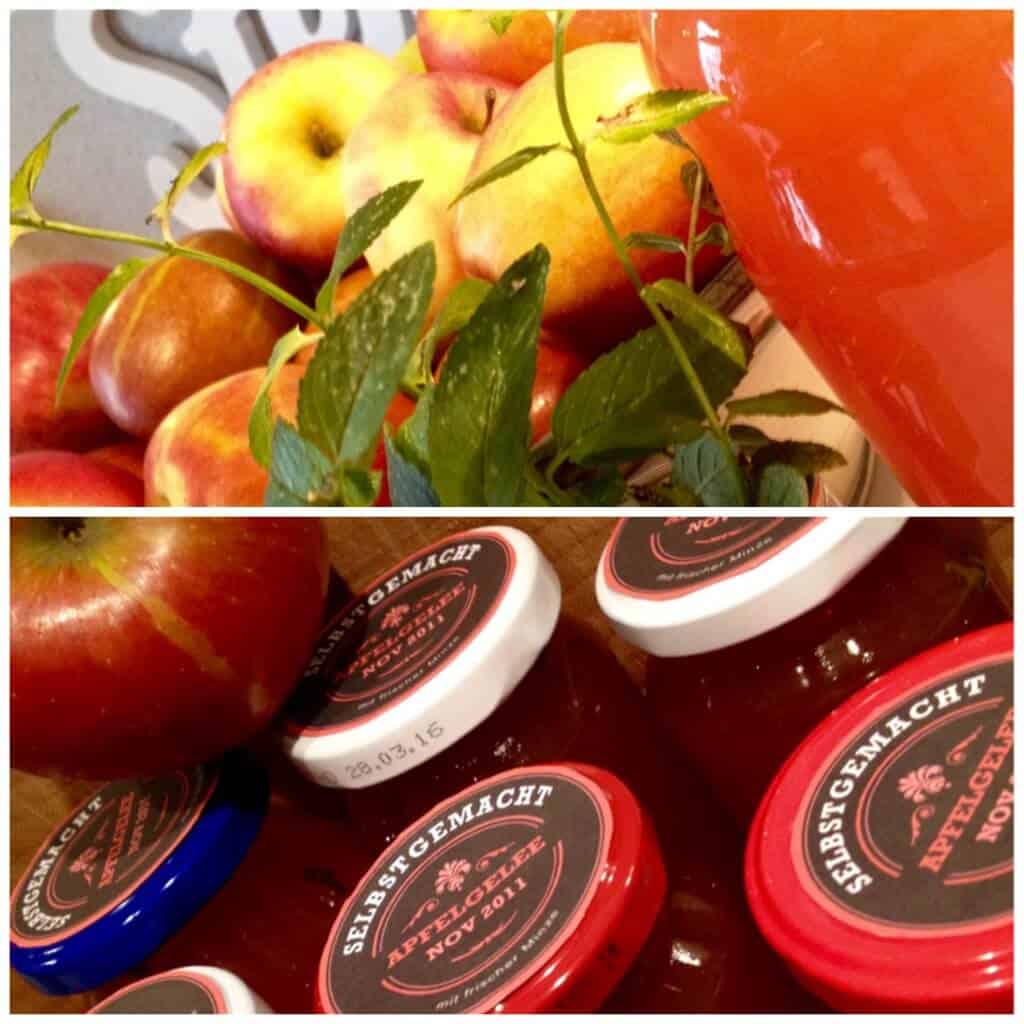 Tee aufs Brot…Apfel-Minz-Gelee