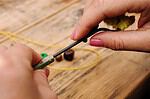 Statement Kette aus Holunderholz