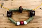 Statement Kette aus Holunderholz