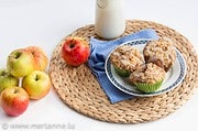 Apfel-Crumble-Muffins