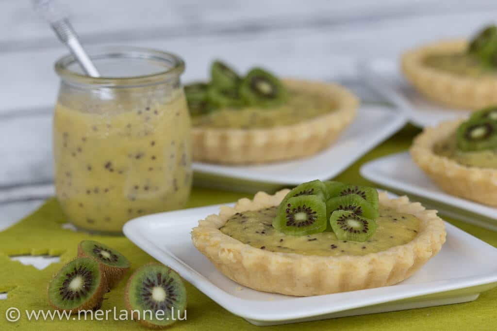 Kiwi-Tartelettes (für’s Weihnachtsmenu)