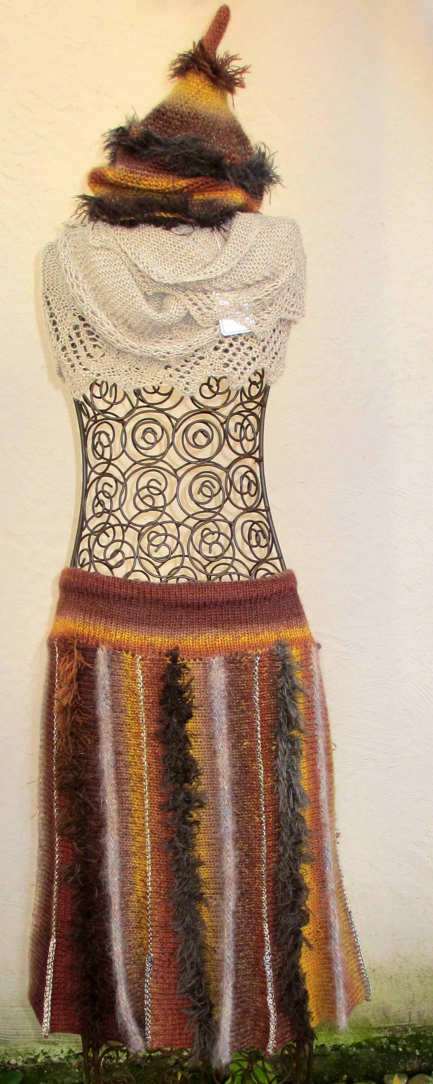Quergestrickter Rock