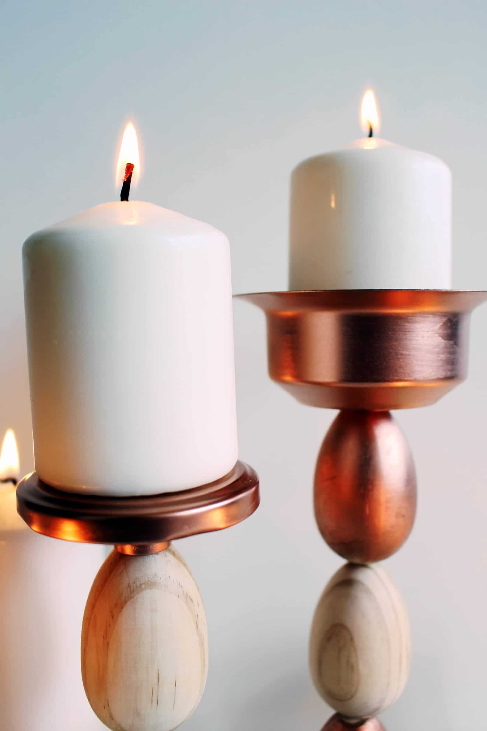 Holzei Kerzenständer