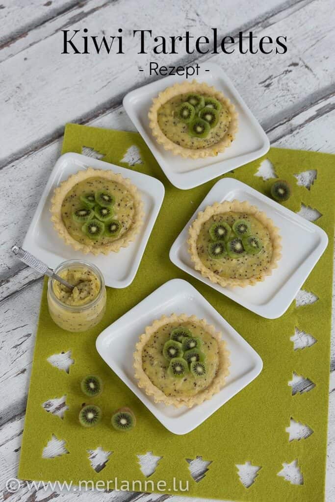 Kiwi-Tartelettes (für’s Weihnachtsmenu)