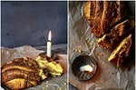 {lecker: } Kürbis Hefezopf mit leckerer Karamell-Nuss Füllung