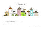 kleine Lichterstadt für den Schreibtisch