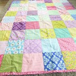 Patchworkdecke ohne lästiges Zuschneiden