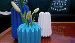 Vase in Origami-Style