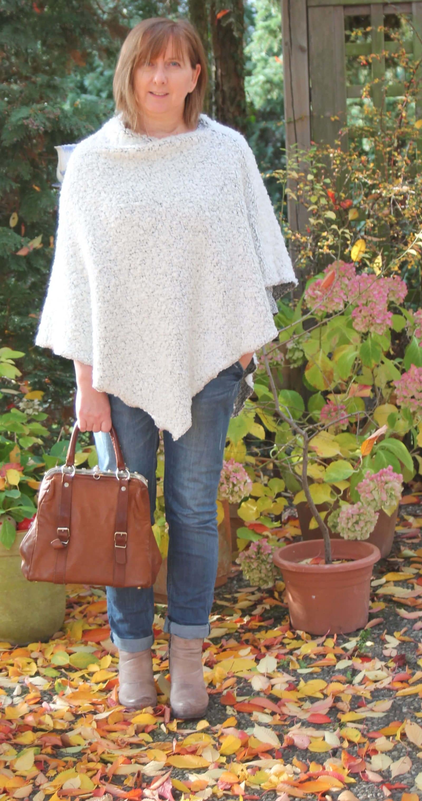 Dein neuer Poncho – ganz easy mit nur einer Naht