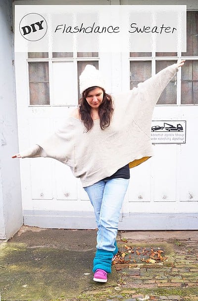 Diy flashdance sweatshirt hotsell
