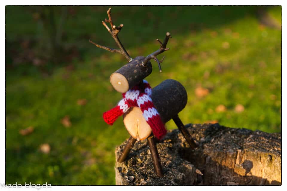 Rentiere und Elche aus Holz & Ästen