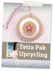 Von der Milchtüte zum Geschenkanhänger - Tetra Pak Upcycling