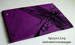 Upcycling – Dokumentenmappe aus Shirts und Karton