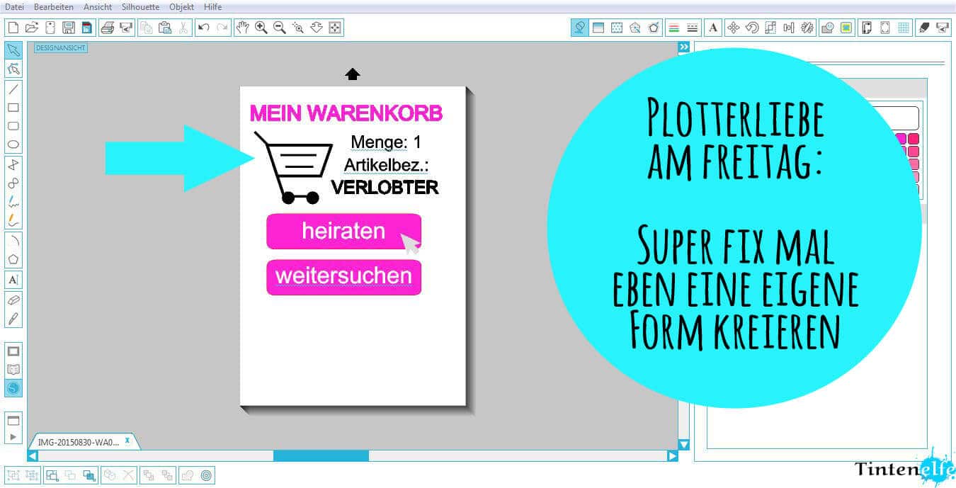 Plottertipps – Ganz einfach eine eigene Form erstellen