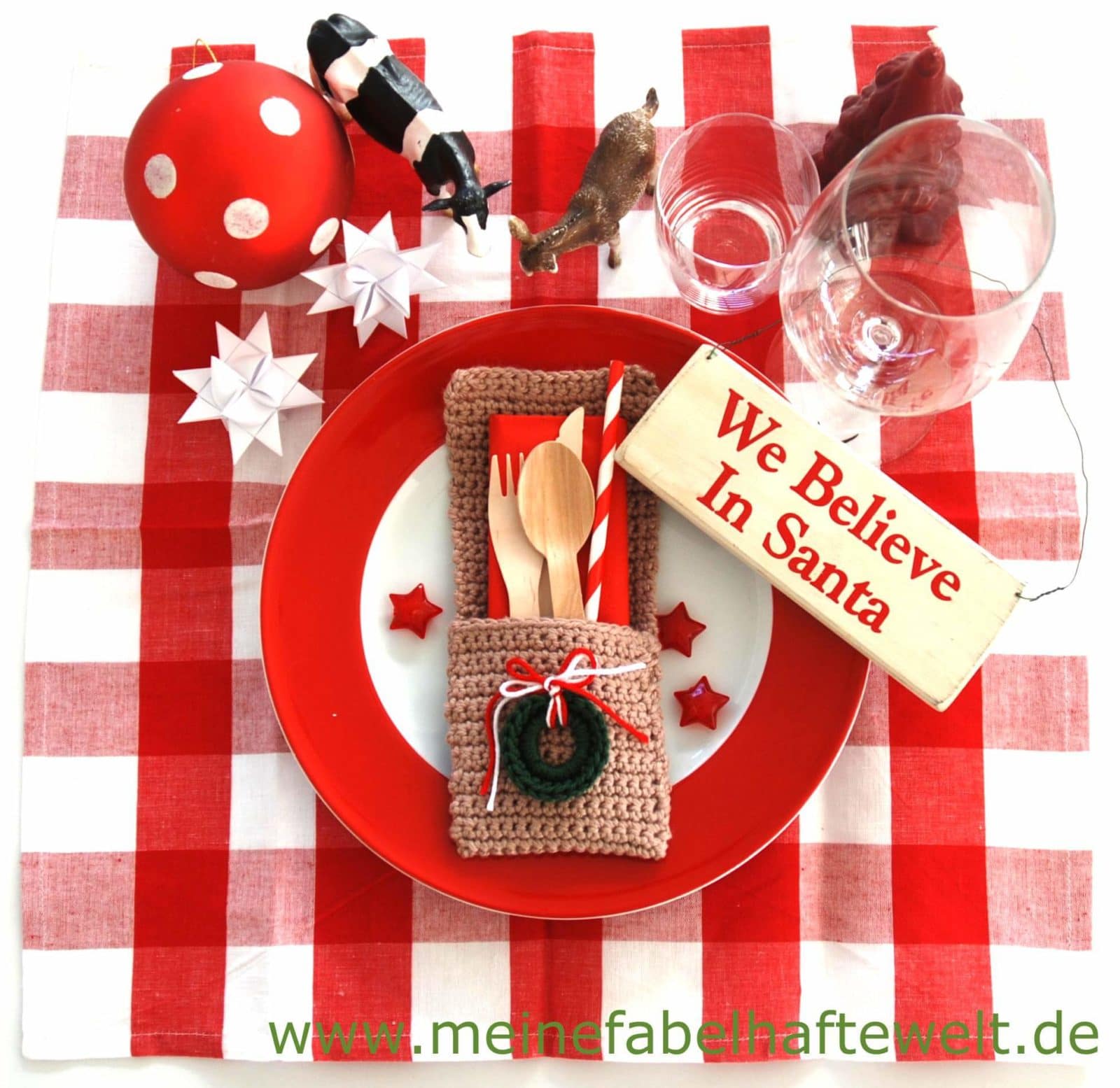 Häkeln – Weihnachtliches auf dem Tisch