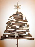 Weihnachtsbaum auf einer Leinwand