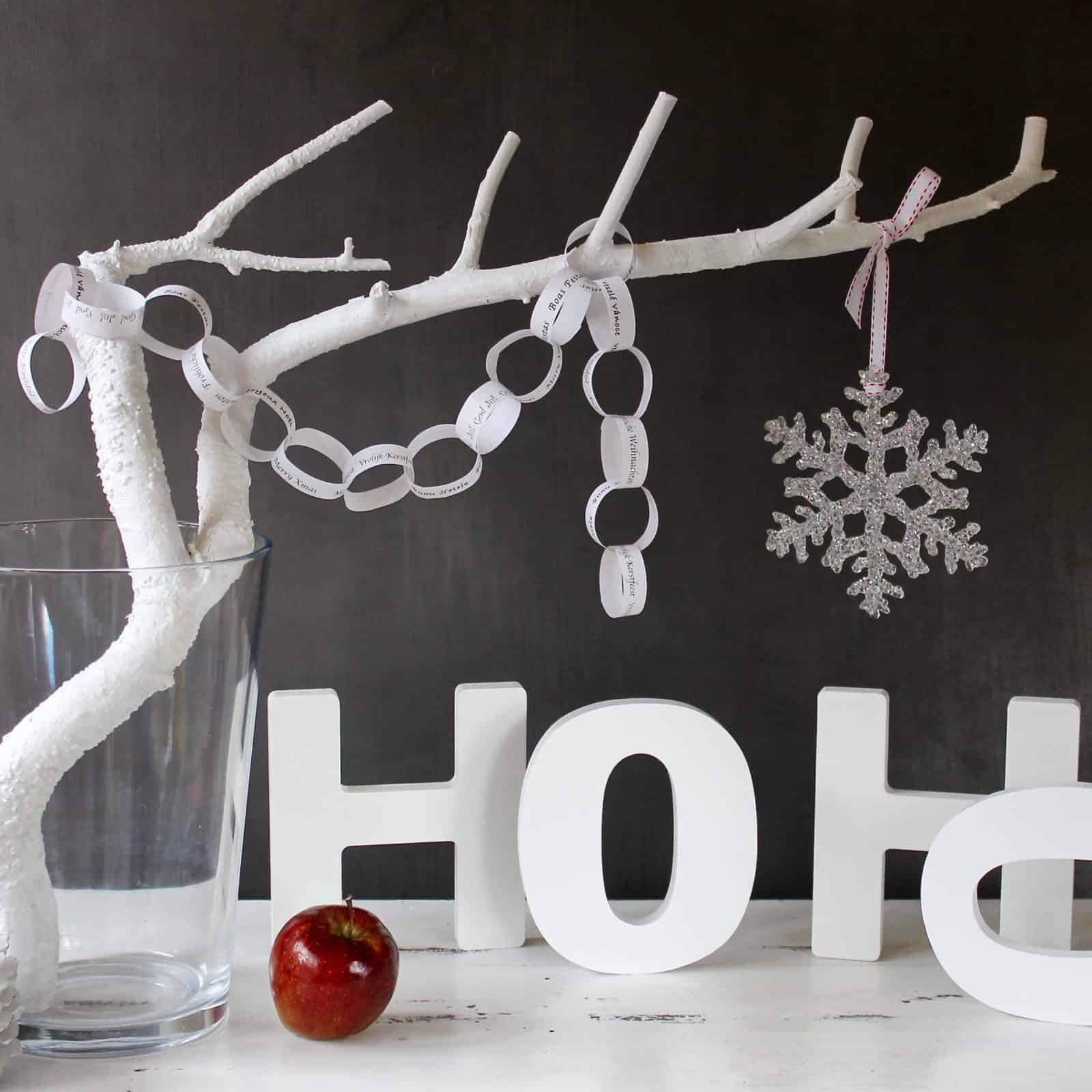 XMAS – Papierkette mit Download