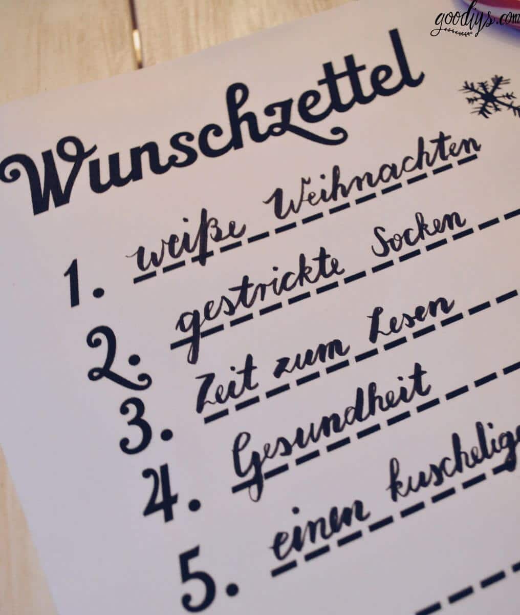 DIY Wunschzettel