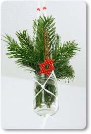 DIY-Deko in rot-weiss