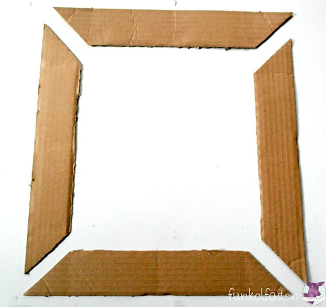 Upcycling – Bilderrahmen aus Pappresten basteln