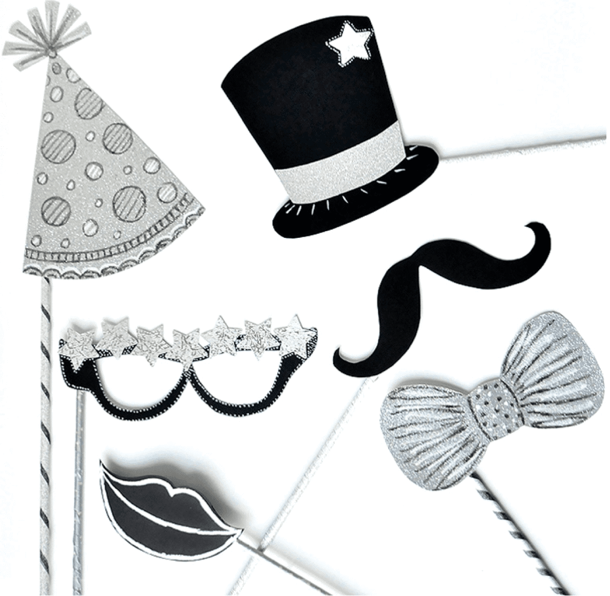 Happy New Year – Photo Booth Accessoires