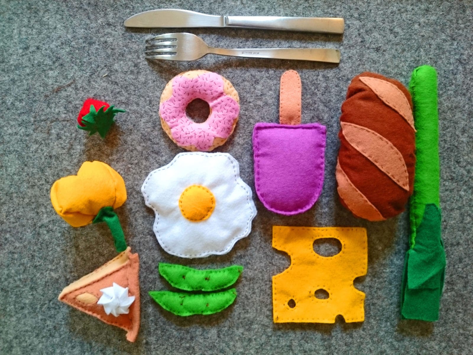 Geschenkidee für Kleinkinder: Essen aus Filz - HANDMADE Kultur