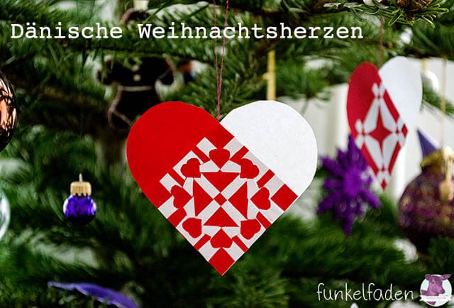 Dänische Weihnachtsherzen weben