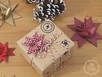 Fröbelsterne als Deko für Geschenke